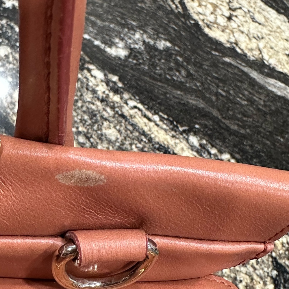 See by chole Coral Pink Leather-Style Satchel with Scarf Accent - Picture 10 of 16
